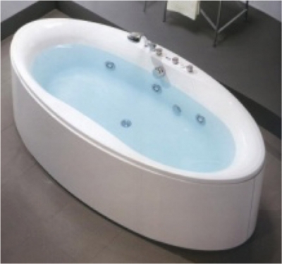 ZAPHIRO WHIRLPOOL WITH 6 JETS C/W PANEL &amp; BATH WASTE